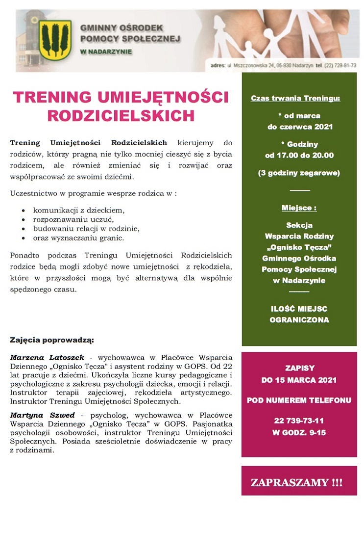 Trening Umiejętności Rodzicielskich